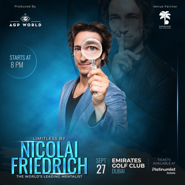 AGP World presents Limitless by Nicolai Friedrich at Emirates Golf Club