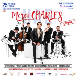 Merci Charles concert by Hayk Petrossyan at Zabeel Theatre