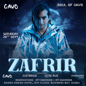 Soul of Cavo presents Zafrir Live in Dubai Nightlife